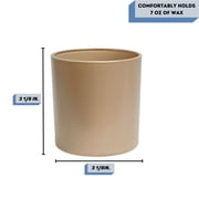 9 oz. Monticiano Matte Dulce de Leche Empty Candle Jar candle vessels for DIY candle-making projects (Box of 48)