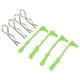 thumbnail image 1 of Retenedores De Clip De Carrocería De Coche RC, Clips De Carcasa De Carrocería De Coche RC Actualización Parte 4 Juego De Caucho Y Acero Para Tenacity DB YLSHRF Verde, 1 of 8
