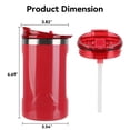 thumbnail image 6 of Ozark Trail 16oz Ceramic Lined Stainless Steel Can Tumbler with 2-in-1 Lid,Patriotic Red, 6 of 10