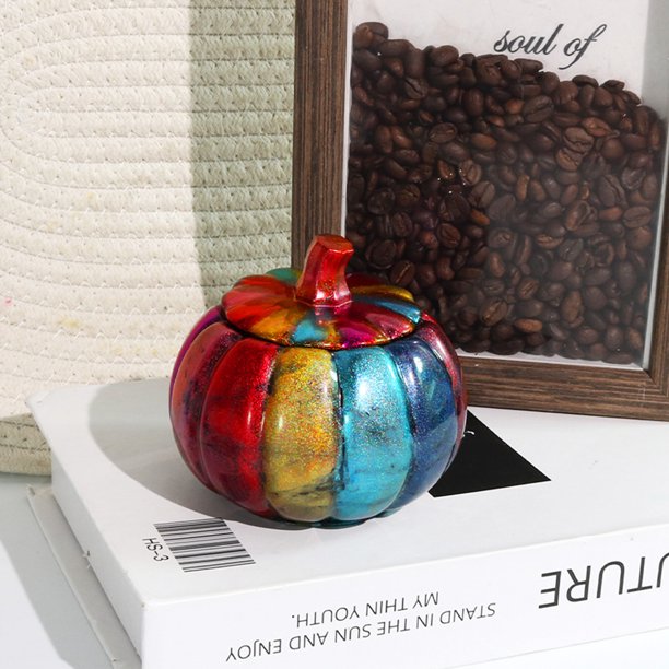 Cajas de almacenamiento de calabaza, molde de silicona para joyería, molde de resina epoxi, herramienta artesanal DIY Likrtyny Libre de BPA