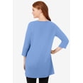 thumbnail image 2 of Woman Within Plus Size Perfect Three-Quarter-Sleeve Scoopneck Tunic, 2 of 6