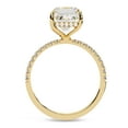 thumbnail image 4 of AFFY Hidden Halo Solitaire Engagement Ring for Women, 2.75 Carat (ctw) Emerald and Round Cut Lab Grown Diamond Ring In 10K Solid Yellow Gold F-G, VS-SI Quality Ring Size-7.5, 4 of 7