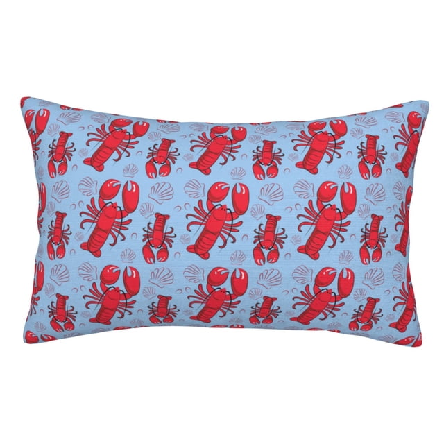 Balery Cartoon Lobsters 2 Funda de Cojín Estampada, Regalos para Mujeres, Regalos de Amor para Ella, Regalos para Novia o Esposa, Funda de Almohada-20"x30"