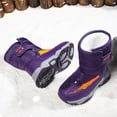 thumbnail image 4 of eileial Boys Snow Boots Outdoor Waterproof Winter Kids Shoes,Purple 12.5, 4 of 6