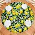 thumbnail image 2 of Round Picnic Table Cloth 100% Waterproof & Oil Proof, Elastic Fitted Table Cover for 36"-44" Round Tables, for Dining, Camping, Outdoor, 2 of 7