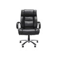 thumbnail image 2 of OFM Model 810-LX Big & Tall High-Back - Chair - executive - armrests - tilt - swivel - bonded leather - black, chrome, 2 of 8