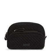 Vera Bradley Women's Microfiber Mini Cosmetic Makeup Organizer Bag, Classic Black