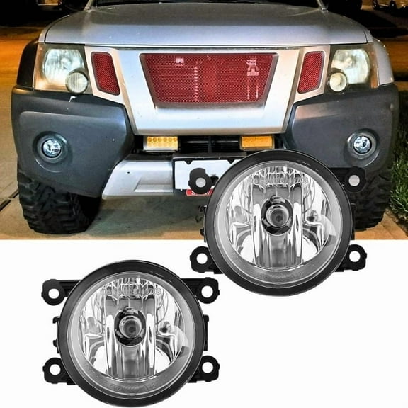 Fog Light Lamp Assembly Compatible with 2005 2006 2007 2008 2009 2010 2011 2012 2013 2014 Ford Mustang Focus Explorer Ranger Nissan Frontier Lincoln Navigator Honda Accord Pilot