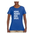 thumbnail image 2 of Wild Bobby, Mama. Mommy. Mom. Bruh. Mother's Day Womens Graphic Tee, Royal, 3X-Large, 2 of 6