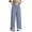 Blue, variant on UngA Pants for Girls Girl's Drawstring Waist Baggy Sweatpants Wide Leg Casual Loose Long Pants Blue,10-11 Years