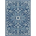 thumbnail image 3 of Mark&Day Area Rugs, 5x7 Olivia Traditional Dark Blue Area Rug, Blue Beige Grey Carpet for Living Room, Bedroom or Kitchen (5'3" x 7'3"), 3 of 7