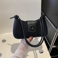 thumbnail image 2 of Distinctive Design Shoulder Bag Women Shoulder Bag Smooth Solid Color Faux Leather Adjustable Straps Shape Magnet Zipper Closure Underarm Bag Handbag, 2 of 8