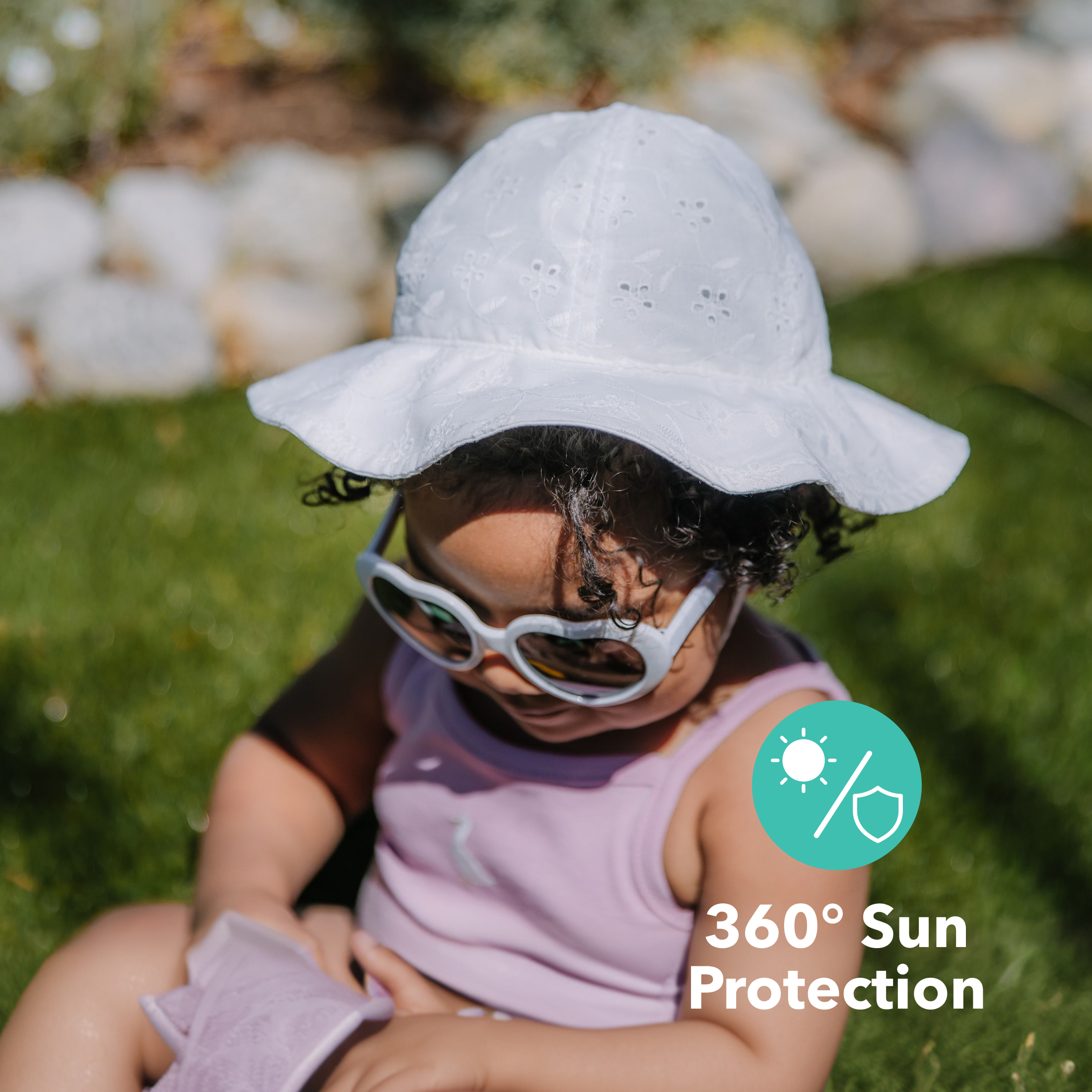 Carter's Child of Mine Baby Girl Bucket Sun Hat photo 2