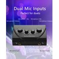 thumbnail image 2 of CERRXIAN Karaoke Sound Mixer, Dual MIC Input with Echo Control Compatible with TV, Computer, Smartphone & Tablet for Hom, 2 of 8