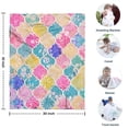 thumbnail image 4 of Multi Color Floral Checkered Pattern Blanket,Comfortable Soft Flannel Throw Blanket,All Season,Warm Lightweight Blankets for Sofa Bed Couch Living Room Chair,30"x40", 4 of 4