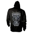 thumbnail image 2 of Men's Moonspell Wolfheart Zippered Hooded Sweatshirt Medium Black, 2 of 2