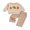 Apricot, variant on BemeyourBBs Thanksgiving Baby Boy Outfit Embroidery Pumpkin Sweatshirt Plaid Pants