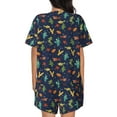 thumbnail image 3 of Lsque Shells and Seaweed Women's Short-Sleeved Pajama Set - 2 Piece Soft and Lightweight Sleepwear Set-XX-Large, 3 of 9