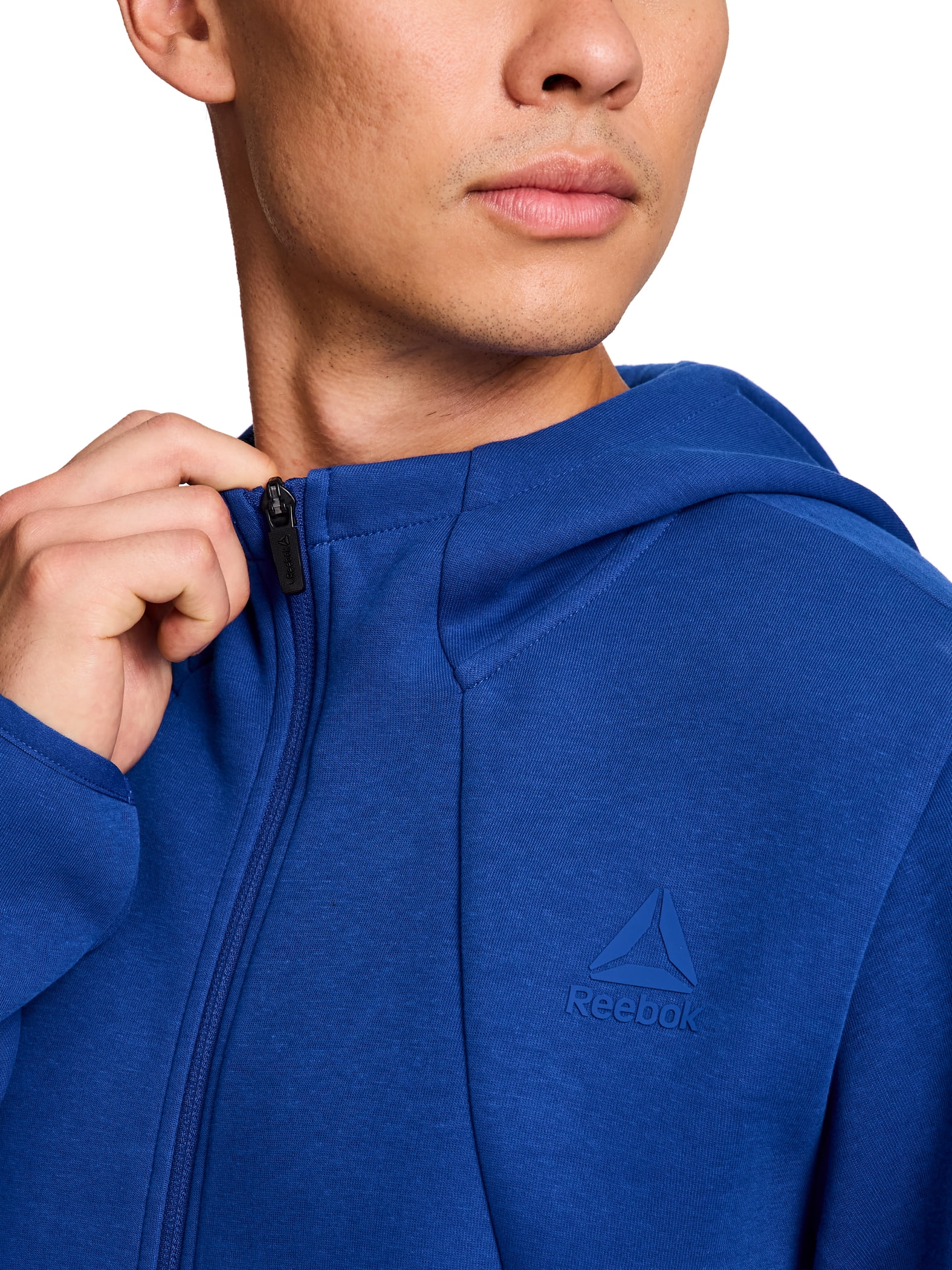 Reebok Men's and Big Men's Momentum Fleece Full Zip Hoodie, Sizes XS-5XL