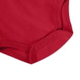 thumbnail image 4 of WRKEKC Baby Girl Romper Long Sleeve Ruffle Cuff Solid Color Snap Button Bodysuit for Infants 0-24 Months, 4 of 5