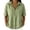 *Green, variant on VBVC Women's Cotton-Linen Half-Zip Collared Shirt,Ladies Short Sleeve Pocketed Casual Blouse,Loose Fit Lightweight Summer Top for Women,Black,S-2XL