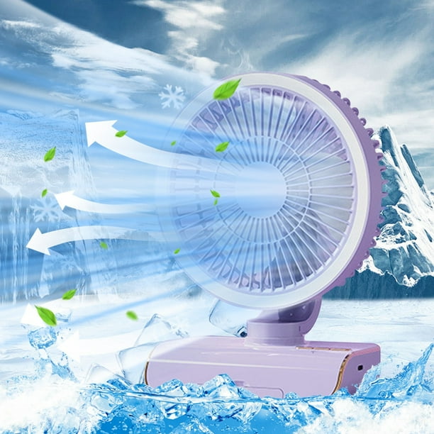 Ventilador de escritorio compacto de alta velocidad con control remoto, funcionamiento silencioso de 3 velocidades e inclinación ajustable para mayor comodidad en el hogar, la oficina o la