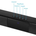 thumbnail image 3 of Wireless Bluetooth Soundbar with Subwoofer, 4 Speaker Surround System, 2000mAh Battery, FM Radio, TF Card, AUX Input, Remote Control for TV, Home Theater, PC, 3 of 12