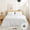 1-White, variant on 500 Thread Count Egyptian Cotton 3-PCs Pinch Pleated Pintuck Duvet Cover Set, Soft and Cozy, Zipper Closure and Corner Ties - Queen Size ( 90" x 90" ) Inches, (Chocolate)