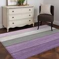 thumbnail image 3 of Purple Grey Wood Grain Runner Rug 2.7x5 FT, Non Slip Entryway Carpet, Ombre Rustic Retro Wooden Plank Washable Soft Floor Carpet Entrance Mat Non-Shedding Throw Rug for Hallway Laundry Room Bedside, 3 of 9