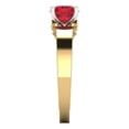 thumbnail image 3 of Clara Pucci 14K Yellow/White Gold 1.06ct Ruby Solitaire Ring for Women, 3 of 8