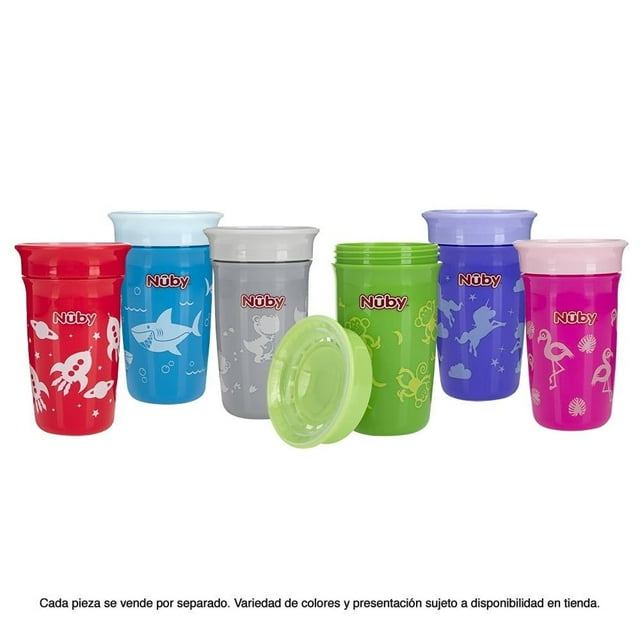 Vaso Nuby 360 Wonder Varios Modelos y Colores 1 Pieza