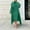 Green, variant on CHWGFWL Autumn and Winter Dress Jacket Two Piece Loose Belt Long Cardigan Suit(Red,L)