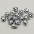 thumbnail image 3 of U8MO 50pcs Silver Acrylic Halloween Gothic Skeleton Skull Head Bead 13mm Loose Spacer, 3 of 5