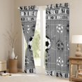 thumbnail image 3 of Homewish Sport Soccer Black Out Curtains For Children Teens Adults,Ball Gamer Curtains Pack of 2 (42x63 Each),Graffiti Splash Bedroom Curtains,Ultra Soft Home Decor, 3 of 6