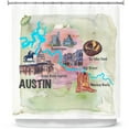 thumbnail image 1 of Shower Curtains 70" x 73" from DiaNoche Designs by Markus Bleichner - Tourist Austin Texas 2, 1 of 1
