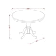 thumbnail image 2 of Mesa de cocina East West Furniture AST-LWH-TP antigua 91 cm, 2 of 3