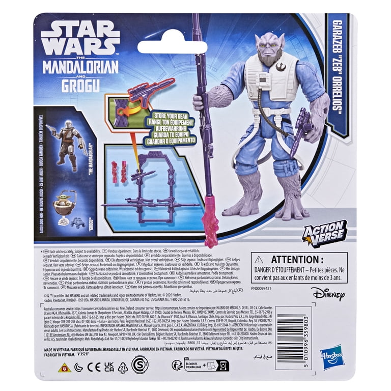 Star Wars ActionVerse Zeb Orrelios Action Figure & Accessories