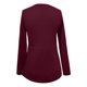thumbnail image 3 of MHFRRA Camiseta de Manga Larga para Mujer, Blusa Básica Informal con Nudo Frontal, Suave y Cómoda, Blusa de Moda para Otoño e Invierno. Vino, 3 of 4