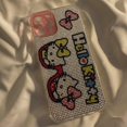 thumbnail image 1 of Sanrio-funda de teléfono con dibujos de Hello Kitty Y2k, carcasa de silicona con purpurina Vintage para IPhone 12, 11 Pro Max, X, XS, XR, SE Fivean unisex, 1 of 2