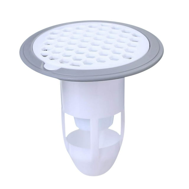 Shower Floor Drain Cover with Removable Deodorant Filter and 360° Four-Way Water Outlets