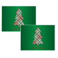 thumbnail image 1 of Oleegame 2 Pcs Napperons de Noël Rustiques Vintage Lavables, 1 of 4