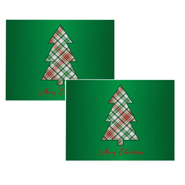 Oleegame 2 Pcs Napperons de Noël Rustiques Vintage Lavables