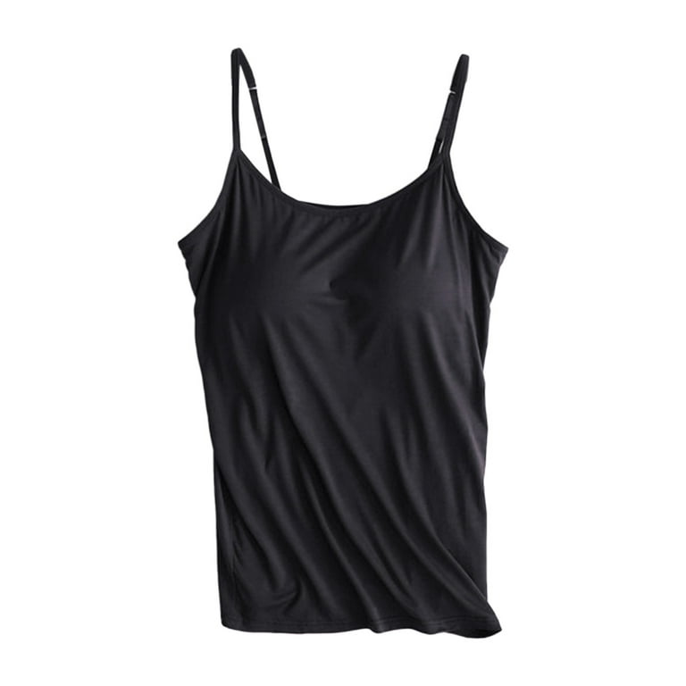 Crop Tanks For Women Black Modal 1PC Workout Camisole Tops With