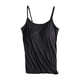 thumbnail image 1 of Camiseta sin mangas con tirantes y cojín en el pecho - Sin anillas de acero, diseño elástico acanalado para uso informal/deportivo - S-XXL, 1 of 4