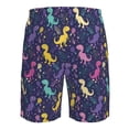 thumbnail image 6 of Naloa Colorful Dinosaur Men's Beach Shorts, Surfing shorts, Swim trunks, Quick Dry Swim Trunks for Surfing Beach Fun - 3X-Large, 6 of 9