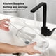 thumbnail image 4 of Estante de almacenamiento Naiovety para colgar en el baño color negro transparente, 4 of 6