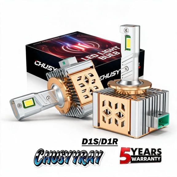 100W D1S LED Bulbs 6000K Cool White High Low Beam Upgrade for Genesis G80 G90 Sedan
