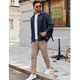 thumbnail image 3 of COOFANDY Mens Long Sleeve Button Down Shirts Casual Untucked Shirts Stretch Shirts, 3 of 4