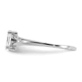 thumbnail image 4 of 14K White Gold Ring Band with Stones (04) April Topaz (White) Marquise, Size 9, 4 of 5