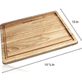 thumbnail image 4 of Miracle Blade World Class Kitchen Cutting Board, Wooden Chopping Board, 4 of 5
